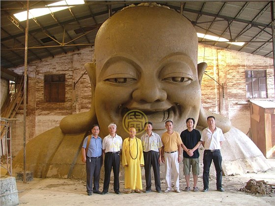 福建龙岩大型弥勒佛铜佛像工程