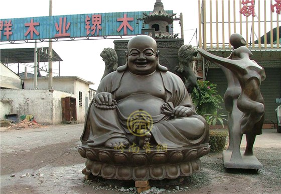 福建龙岩大型弥勒佛铜佛像工程