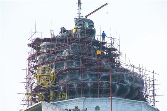 福建龙岩大型弥勒佛铜佛像工程