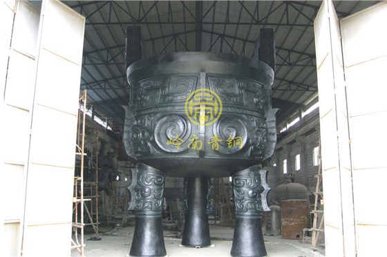 天津市京津快线迎奥运《盛世宝鼎》大型青铜鼎定制工程