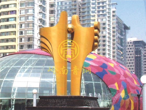 北京富力城《环珠》房地产雕塑不锈钢雕塑