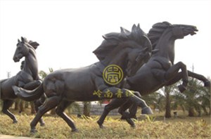 广东中山火炬开发区《铜马》动物雕塑工程