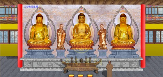 乐诚禅寺铜佛像