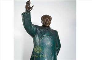 现货：毛泽东挥手铜像（高1.7米；高1.2米）