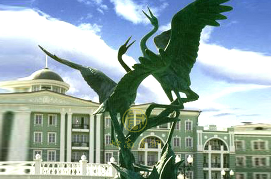 俄罗斯《铜鹤》动物雕塑工程