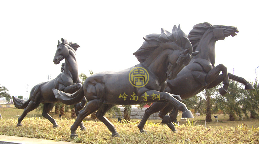 广东中山火炬开发区《铜马》动物雕塑工程