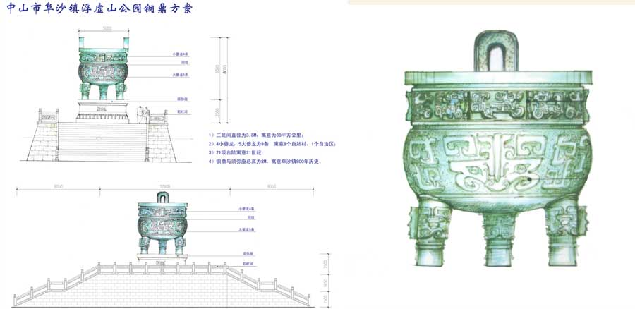 《九龙宝鼎》大型铜鼎工程-广东中山阜沙政府